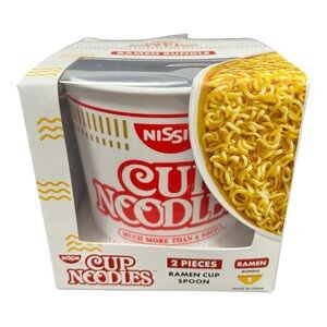 CUP NOODLE Set- Cup & Soup Spoon - 2 Piece Set